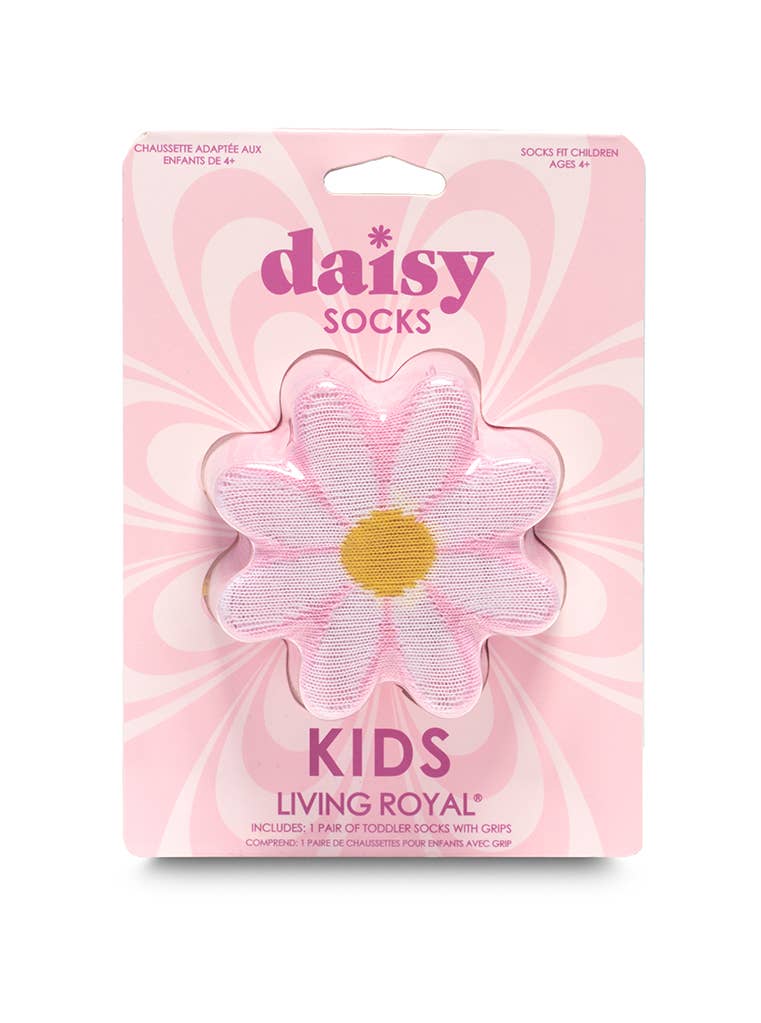 3D Packaged Kids Crew Socks | Daisy Flower