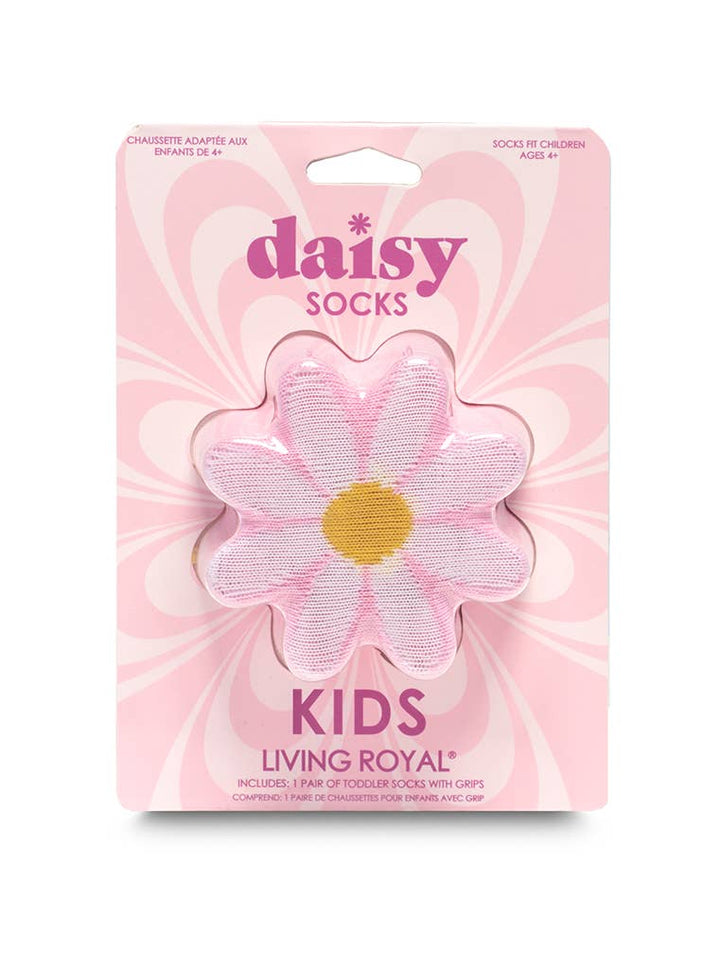 3D Packaged Kids Crew Socks | Daisy Flower
