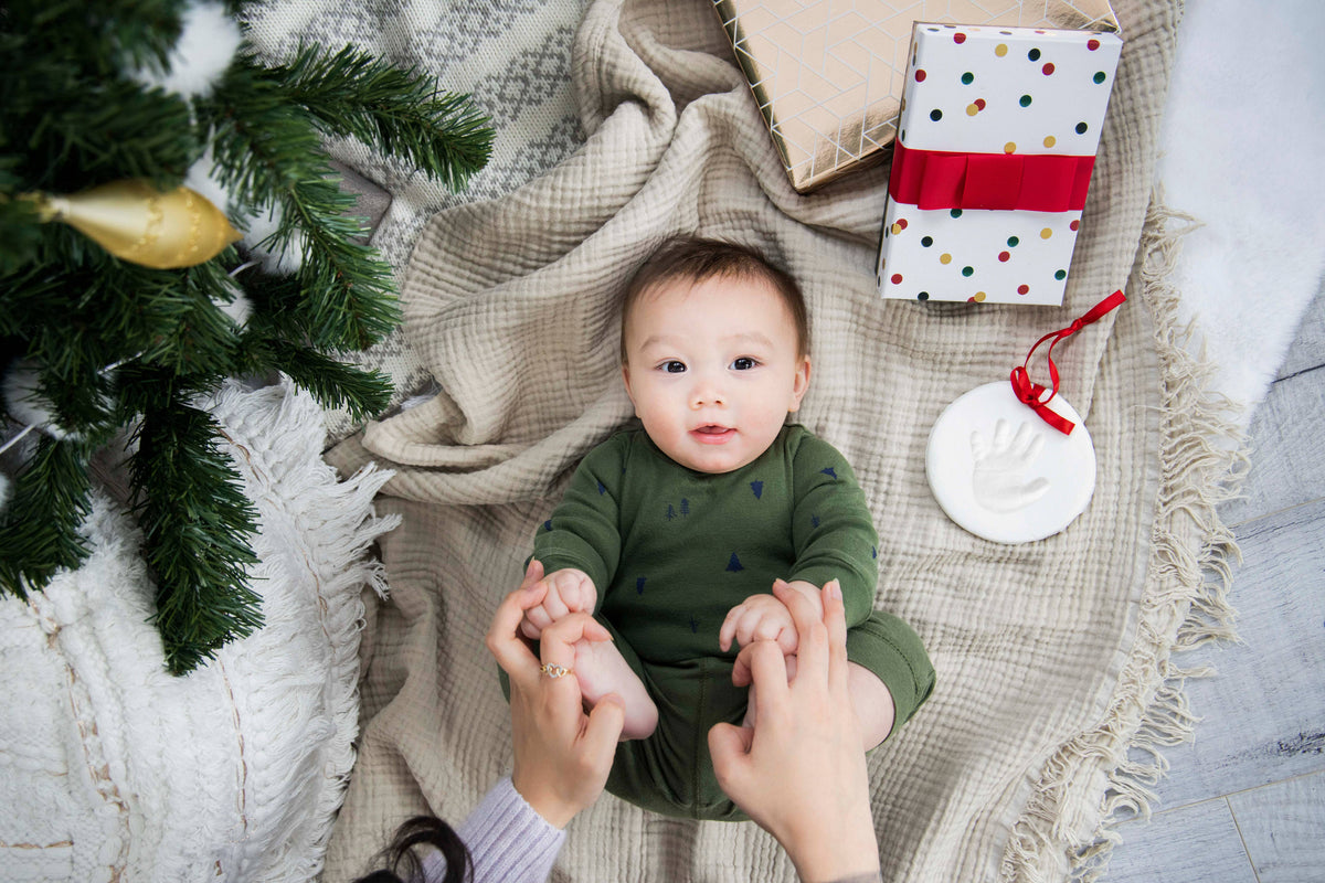 Baby Handprint or Footprint Christmas Ornament Kit