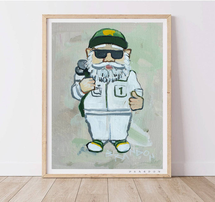 The Masters "Masters Gnome" from Augusta National | Art Print by Brandon Thomas