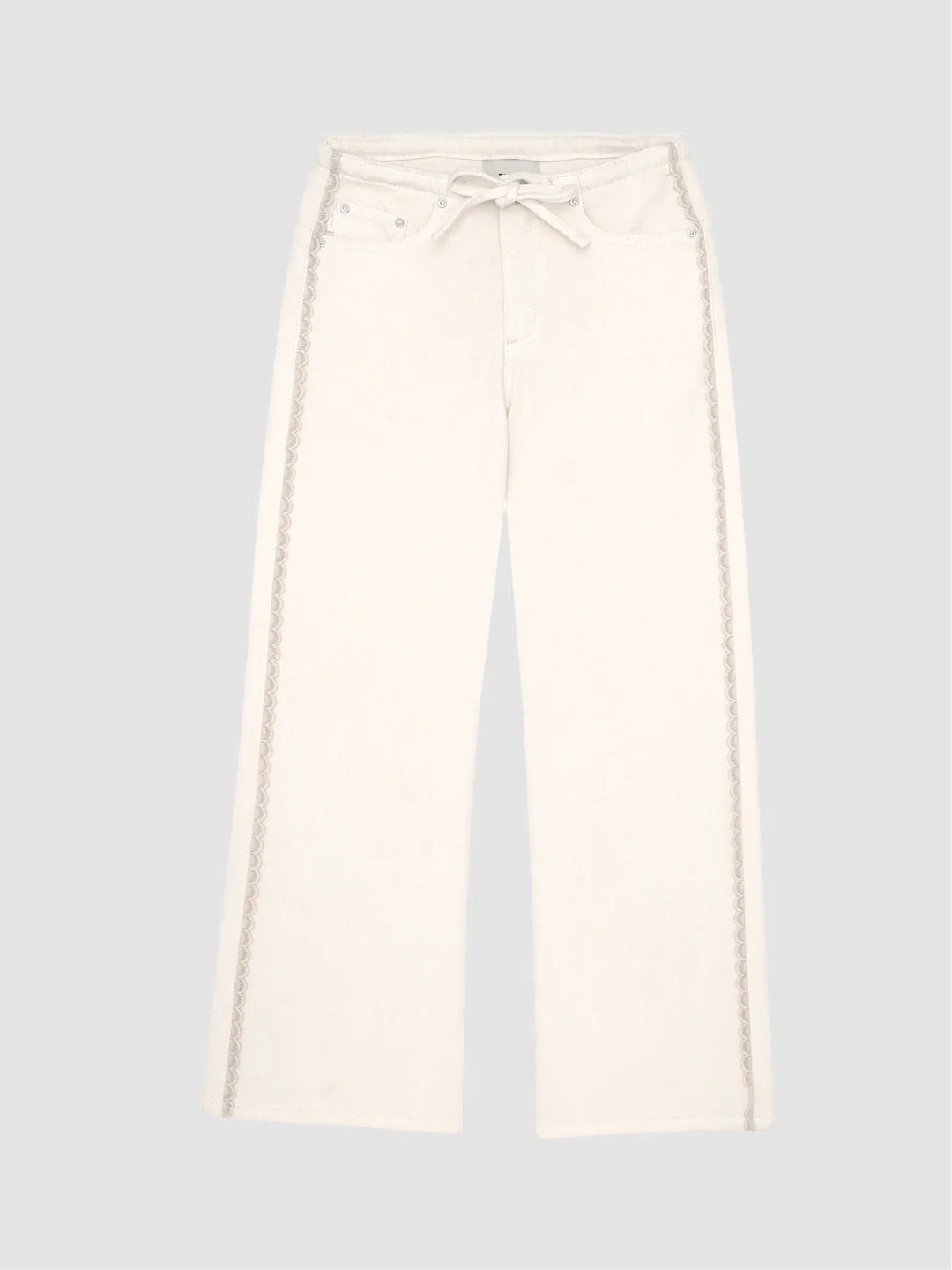 Frankie Low-Slung Wide Leg Jeans | Sugar Cookie