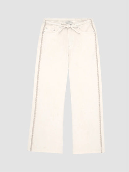 Frankie Low-Slung Wide Leg Jeans | Sugar Cookie