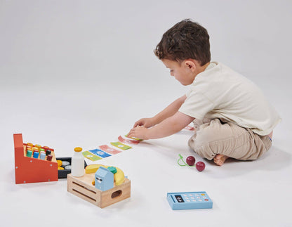 Red Till Toy Set with Squishy Buttons