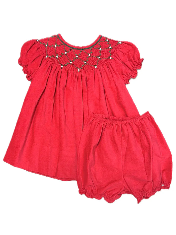 Christmas Classic Red Bishop Dress Set