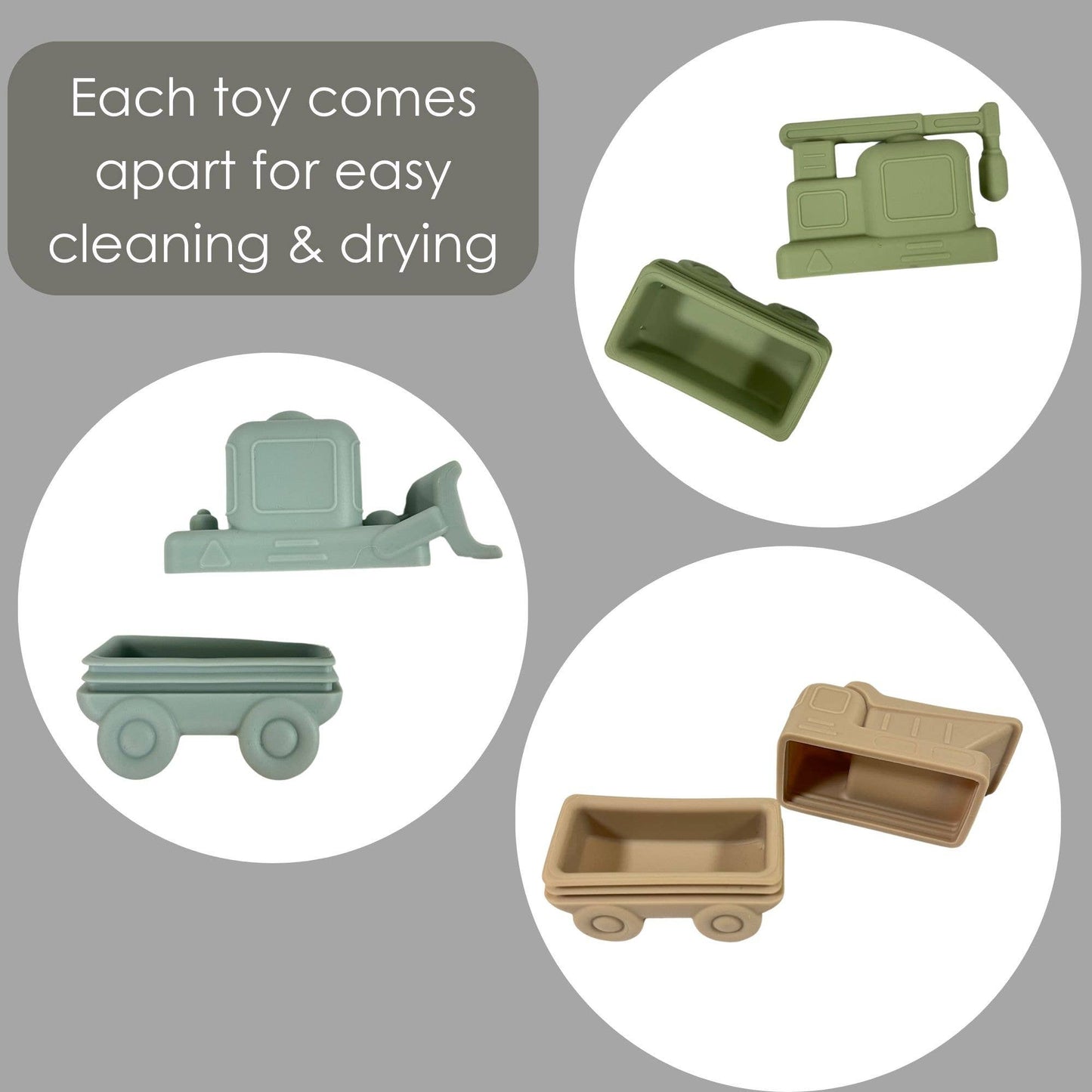 Silicone 3pc Water Set | Construction