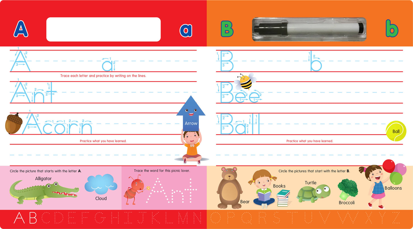 ABCs Write-On and Wipe-Off : Learn How to Write the Alphabet