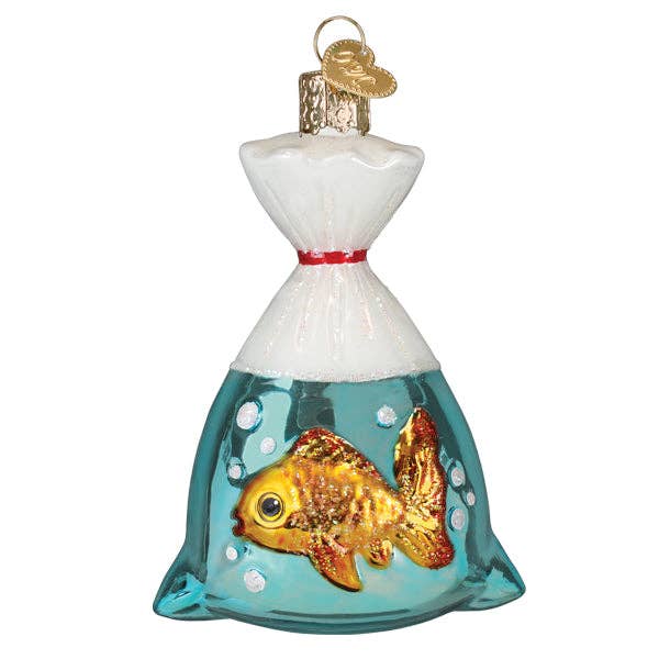 Goldfish In A Bag Ornament