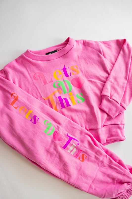Let's Do This Sweatpant | Pink