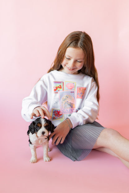 Destination Stamp Sweatshirt | White