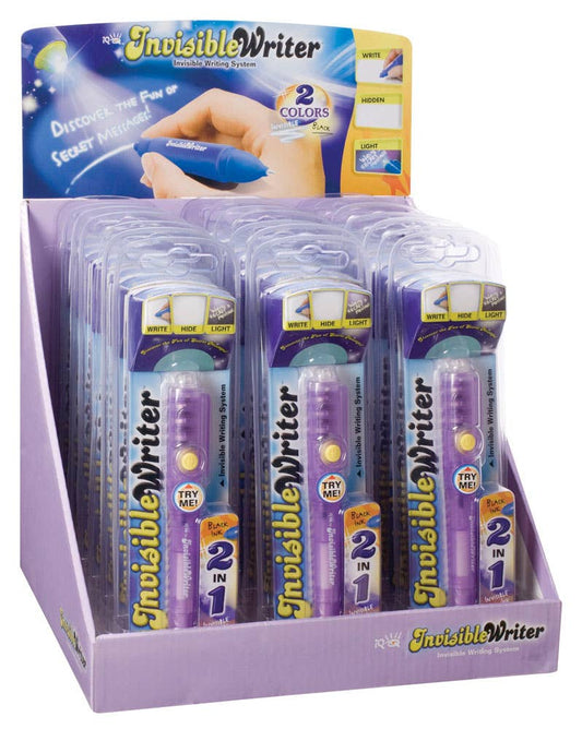 Toysmith 2-In-1 Invisible Writing Pen, Batteries Included