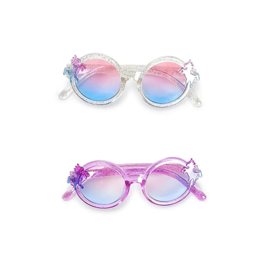 Ombre Unicorn Glitter Sunglasses