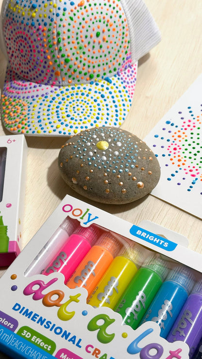 Dot-A-Lot: Dimensional Craft Paint - Bright (Set of 8)