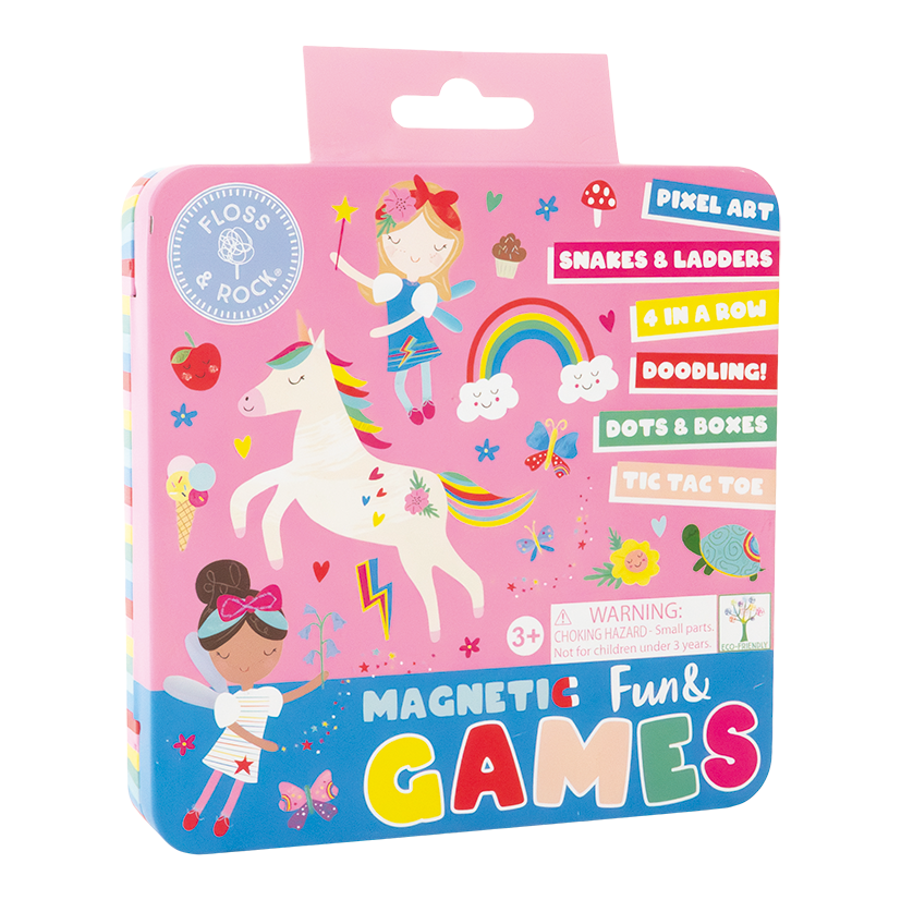 Magnetic Fun & Games Tin | Rainbow Fairy