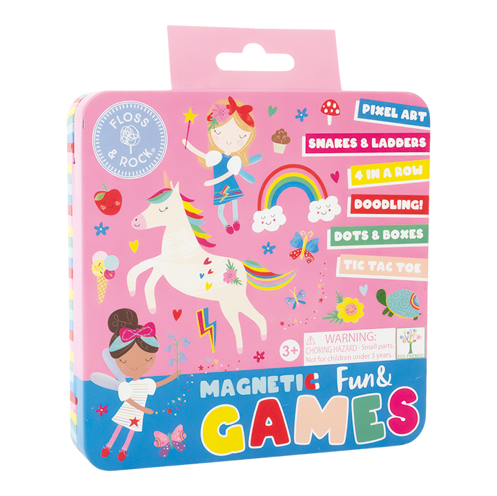 Magnetic Fun & Games Tin | Rainbow Fairy