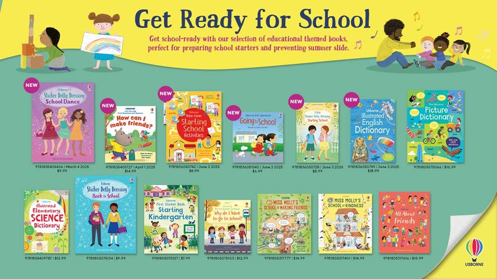 First Sticker Book Starting Kindergarten | Usborne