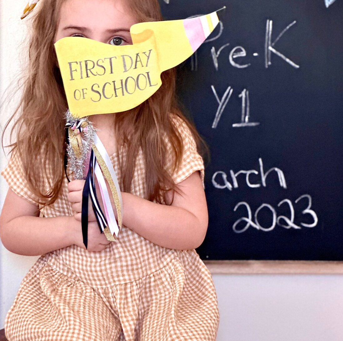 First Day of School Party Pennant (Back to School)