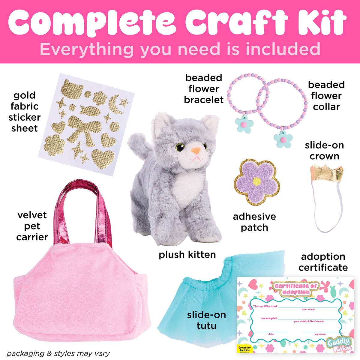 Decorate a Cuddly Kitten Craft