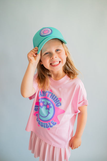 XOXO by Magpies Anything is Possible Printed Tee | Bubble Gum Pink