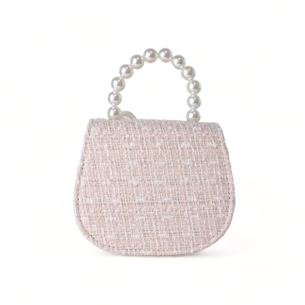 Bowtie Tweed Purse | Pink