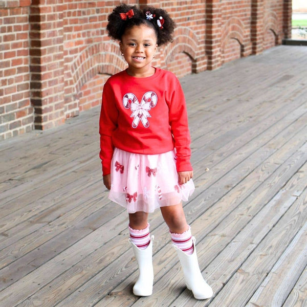 Candy Cane Cutie Sequin Christmas Tutu