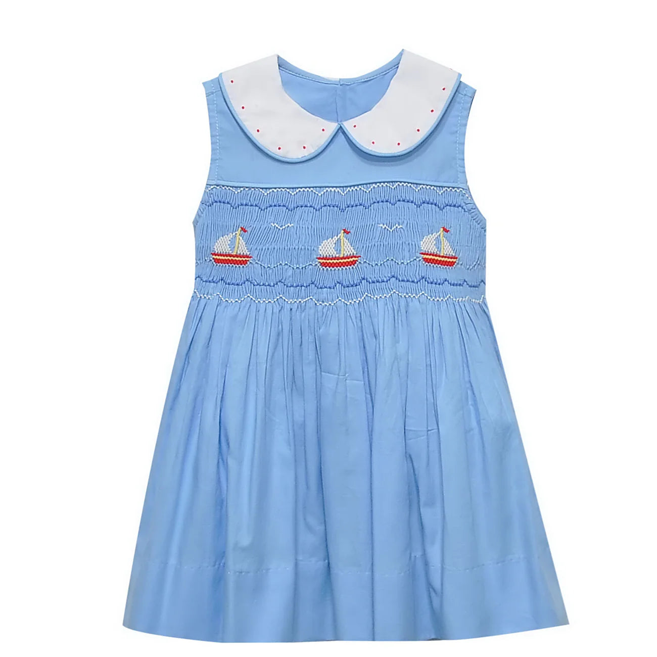 Blue Juliette Dress I Smocked At Sea