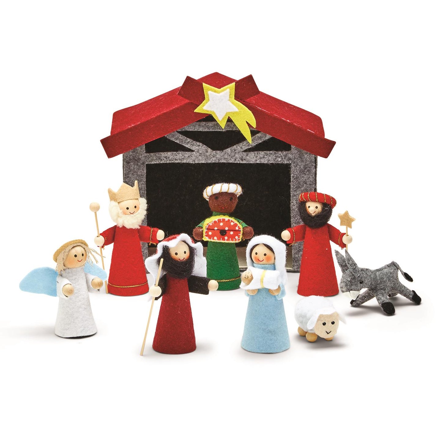 7 Piece Hand Crafted Felt Nativity