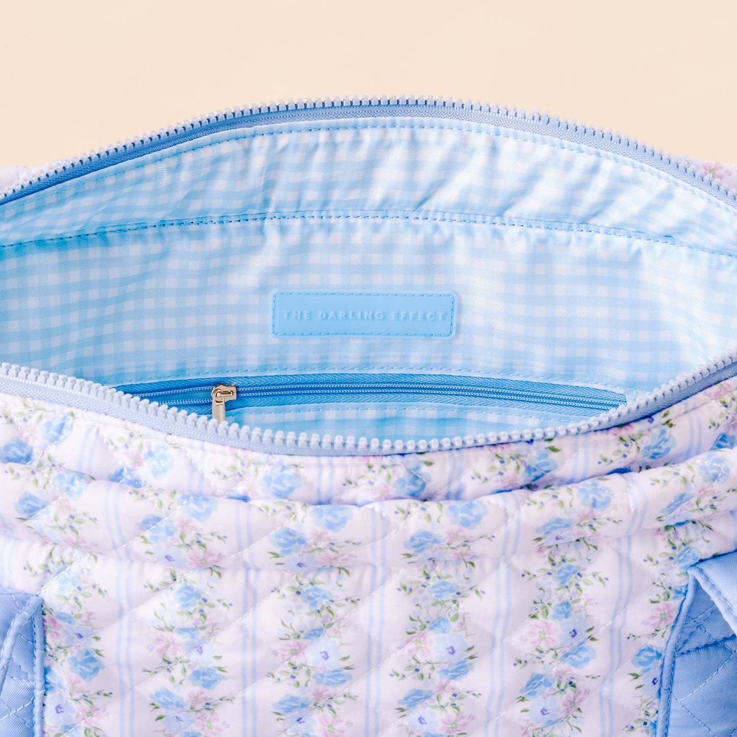 The Everyday Quilted Tote Bag-Petal Parade Blue