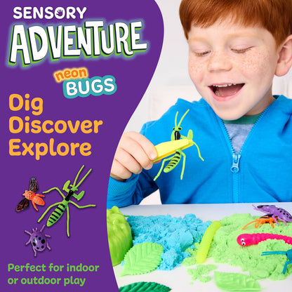 Sensory Adventure Neon Bugs Bucket