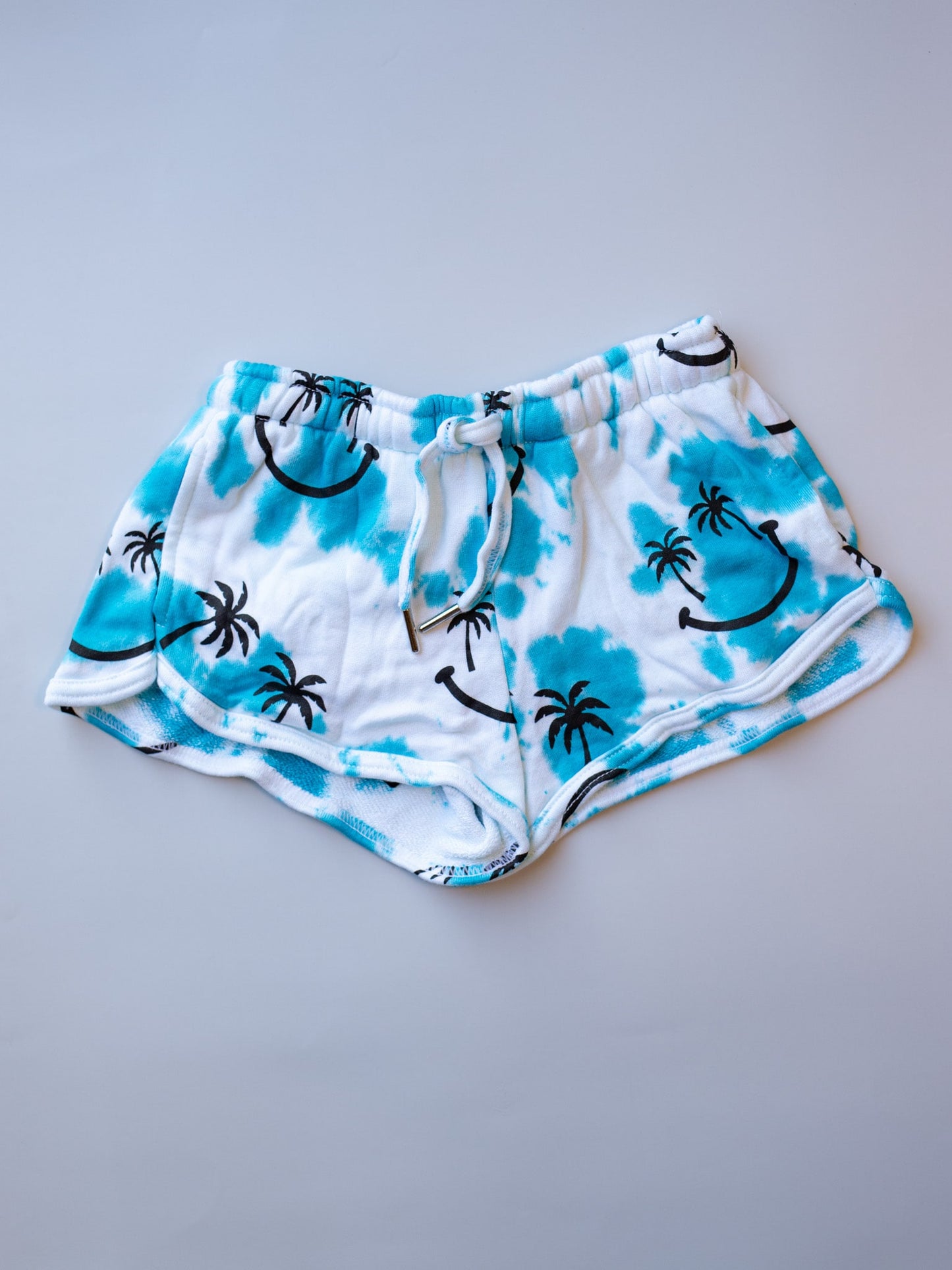 Palm Short | Turquoise Tie Dye