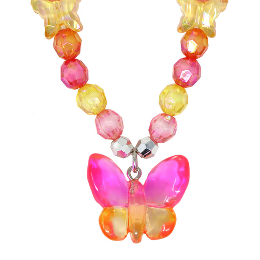 Rainbow Butterfly Necklace