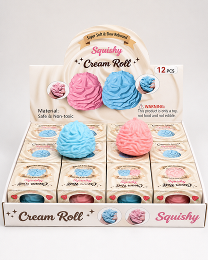 Crunchy Cream Roll Squishy | Assorted