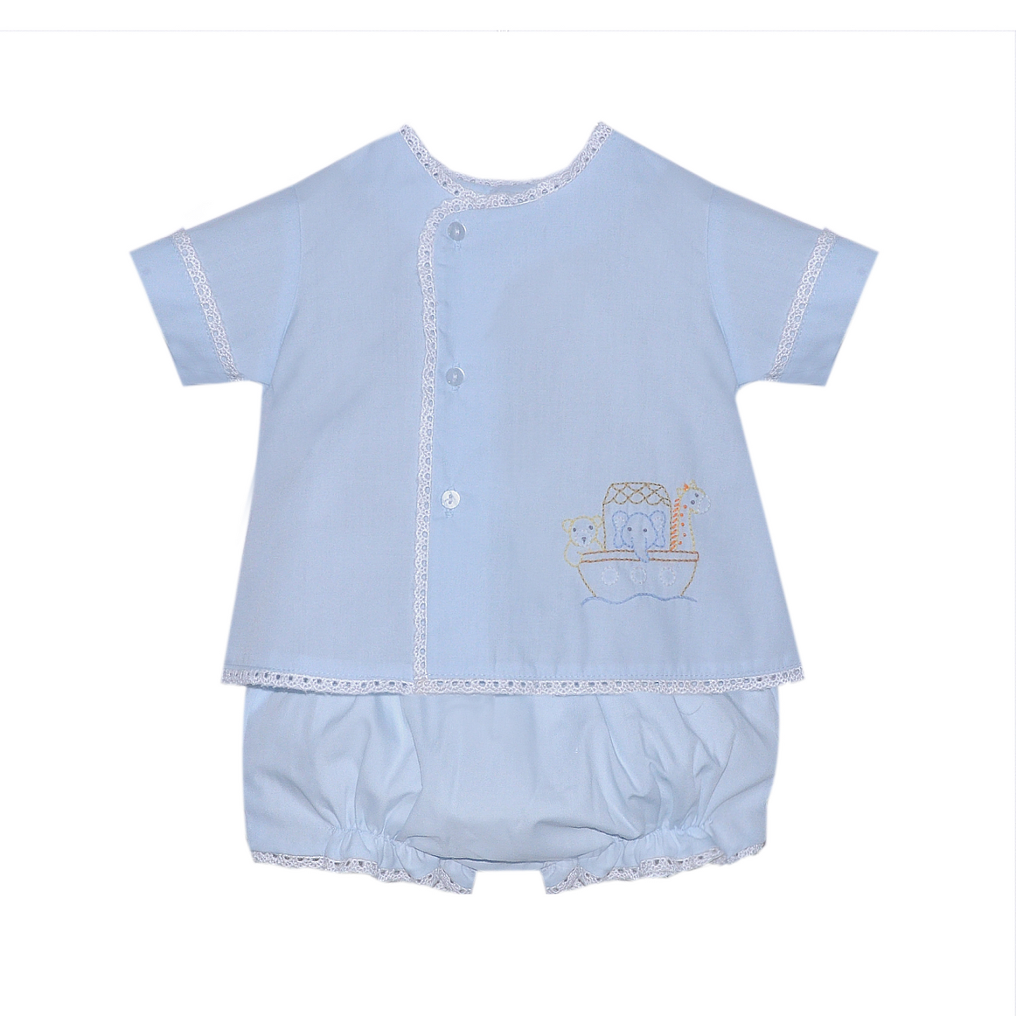 Blue Blanche Diaper Set | Noah's Ark