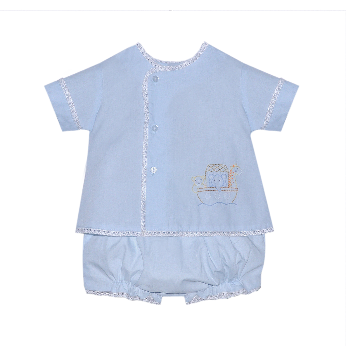 Blue Blanche Diaper Set | Noah's Ark