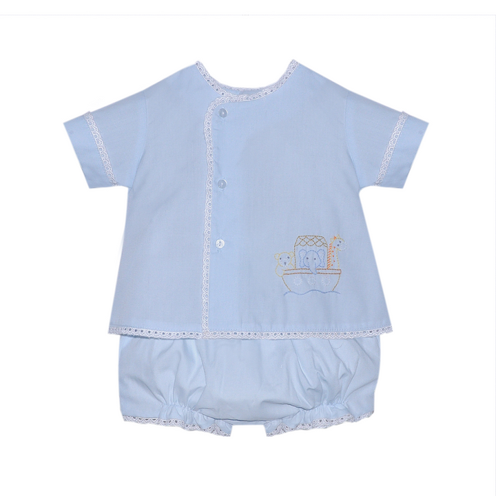 Blue Blanche Diaper Set | Noah's Ark