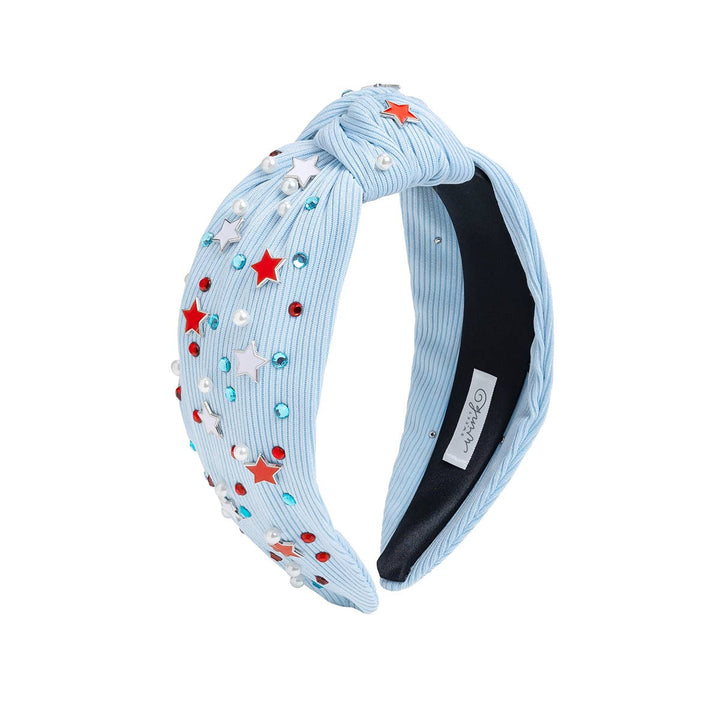 USA Stars Gemstone Headband - Fourth of July - Mommy & Me