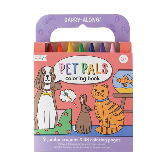Carry Along Coloring Book & Crayons | Pet Pals