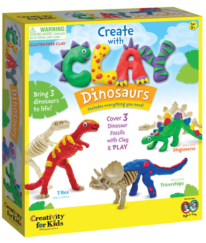 Create with Clay Dinosaurs | DIY Craft for Kids
