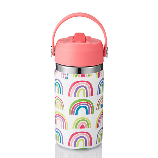 12oz Straw Cap Bottle | Rainbow