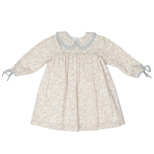 Cecilia Dress | Tan Floral