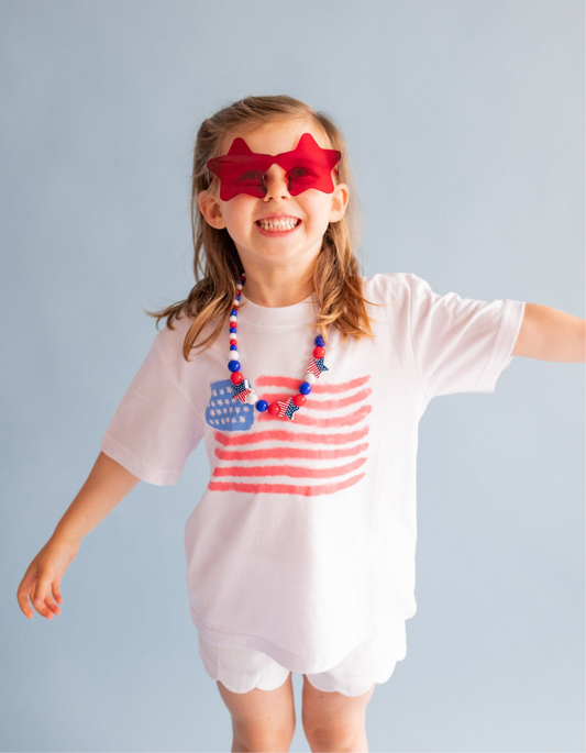 XOXO By Magpies Watercolor Flag T-Shirt | Youth