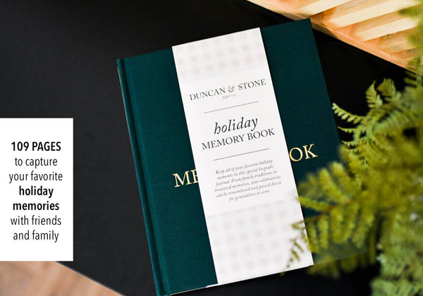 Holiday Memory Book & Family Keepsake | Emerald