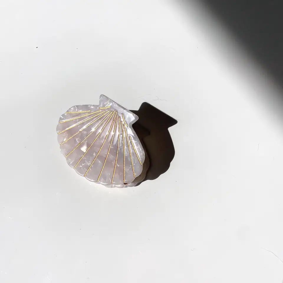 Hand-painted Hair Claw Clip | Mermaid Shell