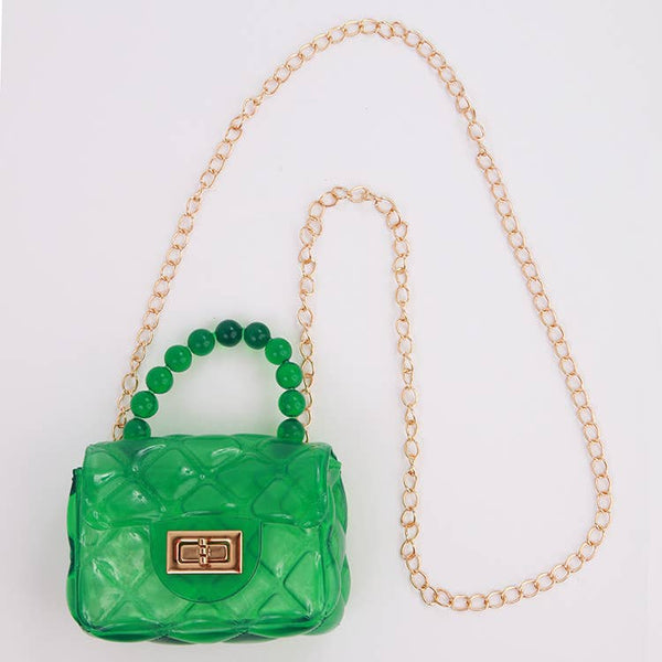 Clear Jelly Purse: Pink