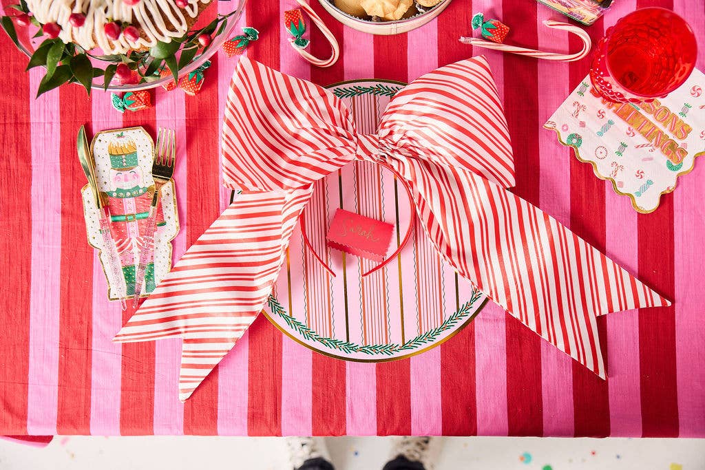 Peppermint Pop Jumbo Bow Headband