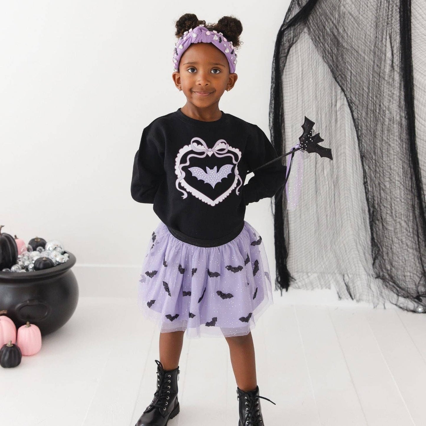 Bat Halloween Gemstone Headband