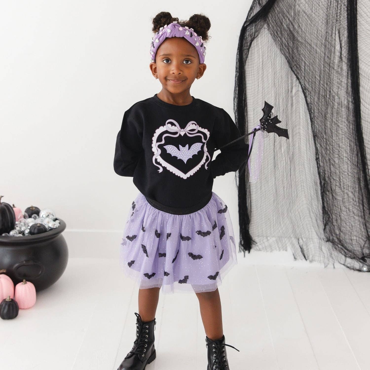 Bat Halloween Gemstone Headband