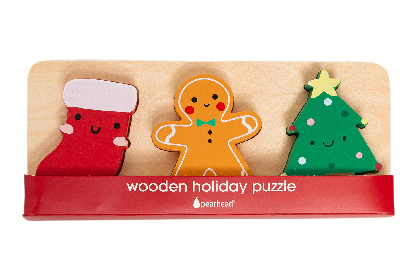 3 Piece Wooden Holiday Puzzle