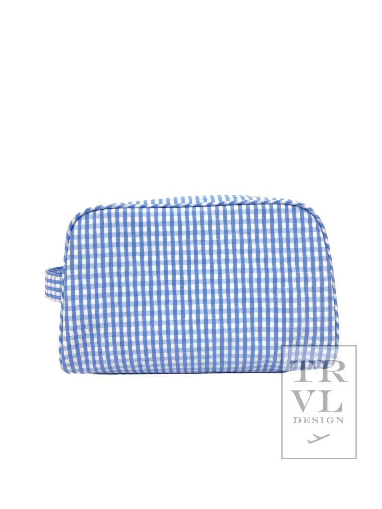 Stowaway  Toiletry Bag | Gingham Sky
