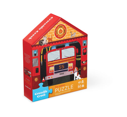 50-Piece Flat House Puzzle | Fire House