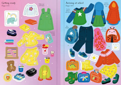 Little Sticker Dolly Dressing Starting School | Usborne